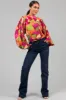 Flying Tomato Fuchsia Multicolor Geometric Blouse sold by Lime Lush