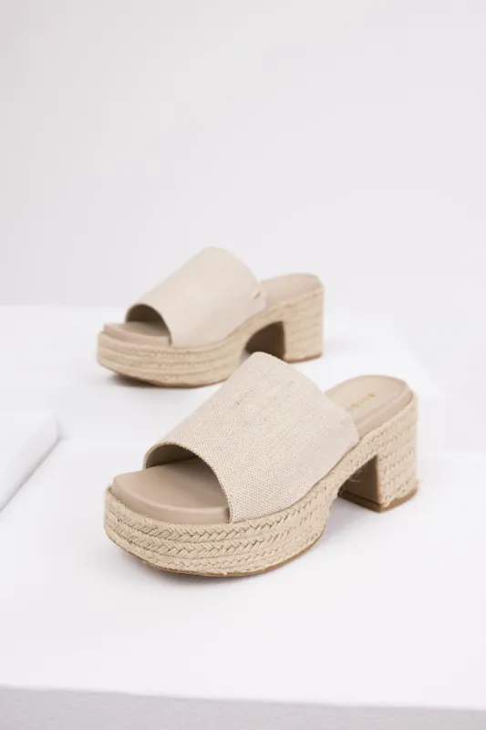 Vanilla Espadrille Platform Heeled Sandals sold by Lime Lush