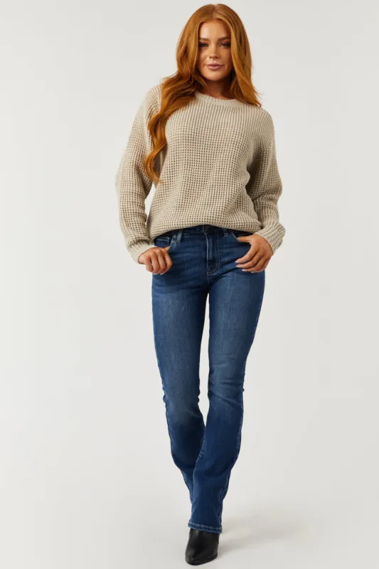 KanCan Medium Wash High Rise Skinny Bootcut Jeans sold by Lime Lush