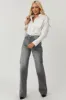 KanCan Washed Stone Grey High Rise 90's Flare Jeans sold by Lime Lush