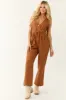 Spice Sleeveless Deep V Neck Denim Jumpsuit sold by Lime Lush