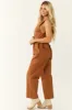 Spice Sleeveless Deep V Neck Denim Jumpsuit sold by Lime Lush
