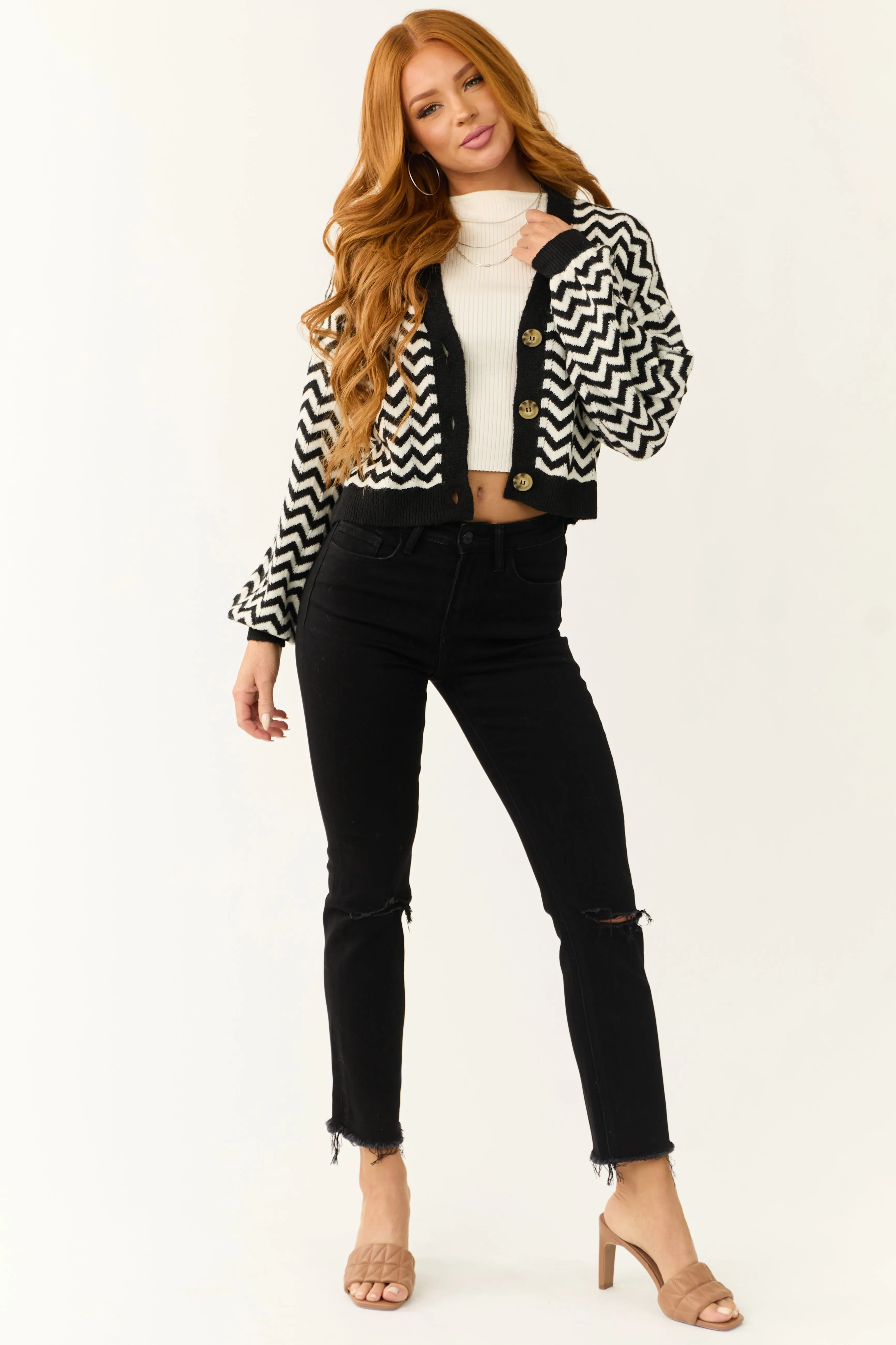 Vervet Black High Rise Slim Straight Jeans sold by Lime Lush product image thumbnail 2