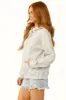 Pewter Grey Star Sequined Synched Hoodie sold by Lime Lush