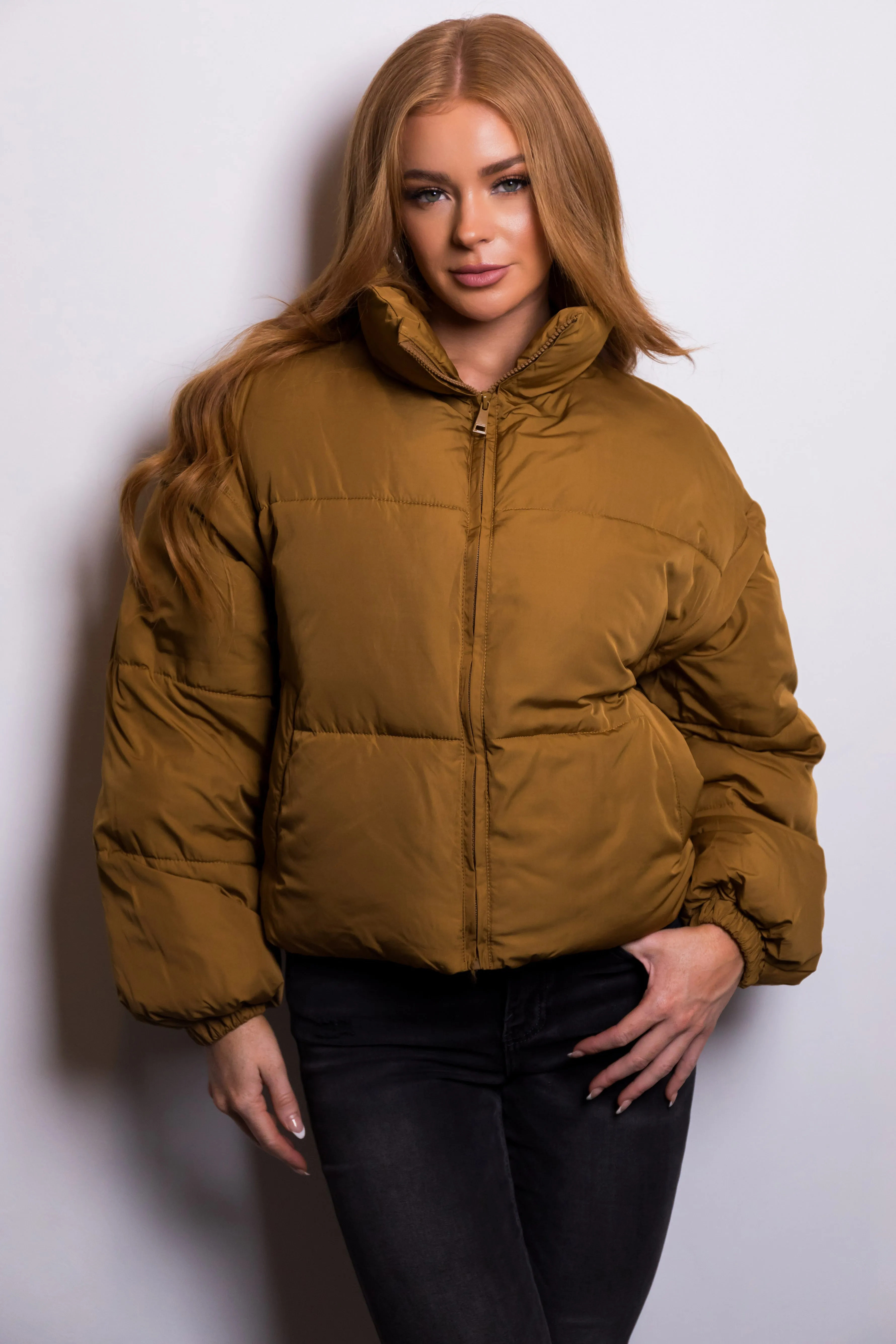 Peanut Puffer Jacket with Detachable Sleeves sold by Lime Lush product image thumbnail 3