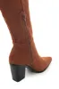 Spice Suede Over the Knee Block Heel Boots sold by Lime Lush