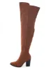 Spice Suede Over the Knee Block Heel Boots sold by Lime Lush