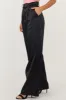 Black High Waisted Wide Leg Satin Pants sold by Lime Lush