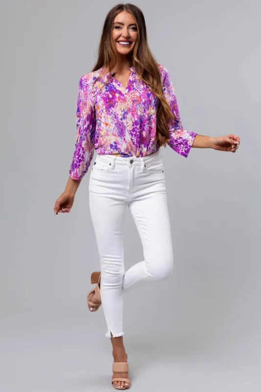 KanCan White High Rise Ankle Skinny Jeans sold by Lime Lush