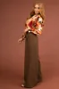 Chocolate Elastic Waist Wide Leg Dress Pants sold by Lime Lush