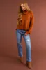 Spice Wide Turtleneck Side Slit Sweater sold by Lime Lush