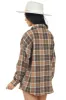 Cocoa and Copper Plaid Button Up Flannel Top sold by Lime Lush