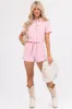 She+Sky Blush Button Down Denim Romper sold by Lime Lush