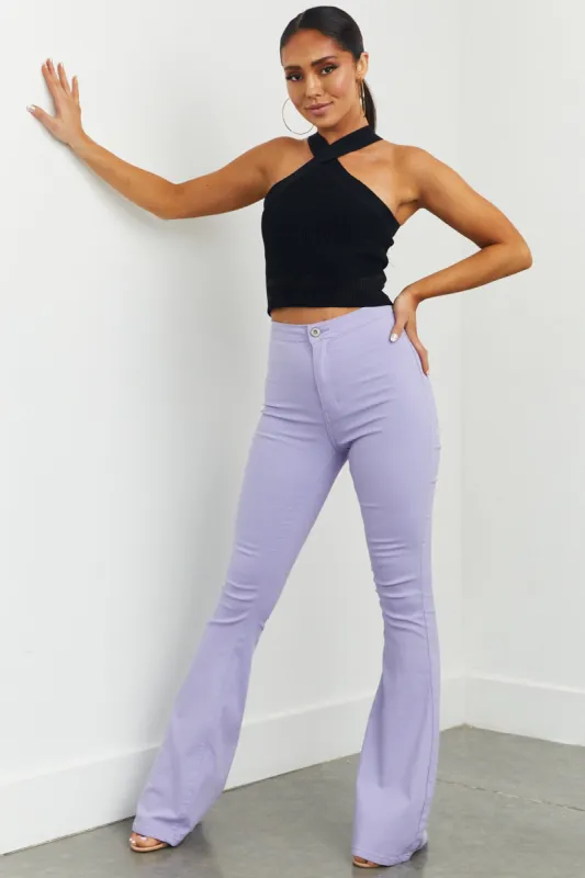 JC & JQ Bella Lavender Super Stretch Flare Jeans sold by Lime Lush