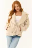 Almond Corduroy Asymmetrical Jacket sold by Lime Lush