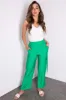 Kelly Green Faux Linen Wide Leg Cargo Pants sold by Lime Lush