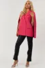 Hot Pink Double Button Cape Blazer sold by Lime Lush
