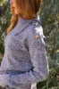 Graphite Button Shoulder Turtleneck Sweater sold by Lime Lush