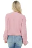 Dusty Rose Textured Bubble Sleeve Knit Sweater sold by Lime Lush