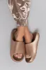Gold Glitter Foam Slide Sandals sold by Lime Lush