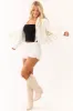 Vanilla Stud Detail Fringe Pleather Jacket sold by Lime Lush