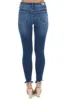 Special A Medium Wash Mid Rise Skinny Jean with Distressing sold by Lime Lush