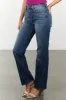 Sneak Peek Medium Vintage Wash High Waisted Straight Jeans sold by Lime Lush