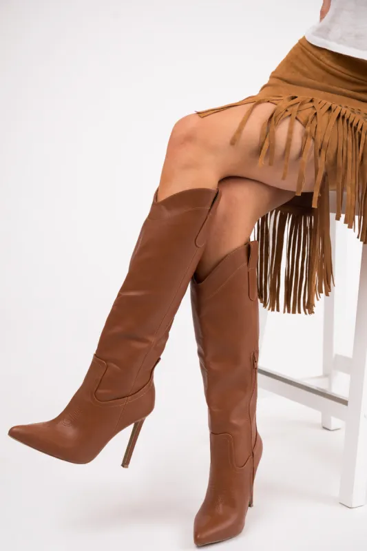 Spice High Heel Pointed Toe Western Boots sold by Lime Lush