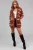 Spice and Cream Oversized Striped Cardigan sold by Lime Lush
