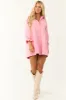 Bubblegum Denim Button Down Mini Dress sold by Lime Lush