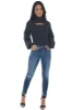 Charcoal Ribbed Cut Out Turtleneck Sweater sold by Lime Lush