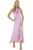 Pale Iris Sleeveless Maxi Dress with Front Lace Detail sold by Lime Lush
