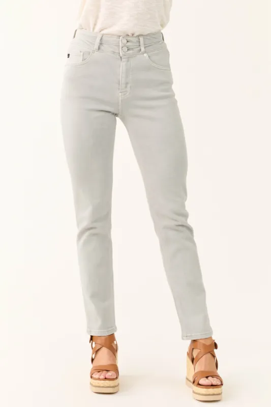 KanCan Steel High Rise Straight Leg Jeans sold by Lime Lush