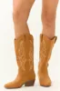 Copper Embroidered Western Style Boots sold by Lime Lush
