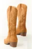 Copper Embroidered Western Style Boots sold by Lime Lush