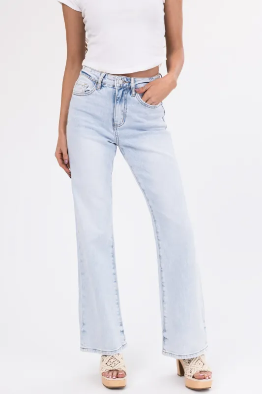 Vervet Light Wash High Rise Vintage Flare Jeans sold by Lime Lush