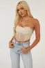 Sand Padded Mesh Corset Tank Top sold by Lime Lush