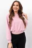 She+Sky Dusty Blush Seam Detail Pullover Top sold by Lime Lush