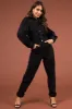 Black Button Up Long Sleeve Denim Jumpsuit sold by Lime Lush