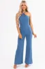 Flying Tomato Medium Wash Halter Neck Jumpsuit sold by Lime Lush
