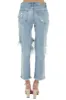 Cello Medium Wash Mid Rise Distressed Jeans with Frayed Detail sold by Lime Lush