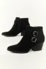 Black Double Buckle Strap Ankle Booties sold by Lime Lush