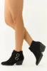 Black Double Buckle Strap Ankle Booties sold by Lime Lush