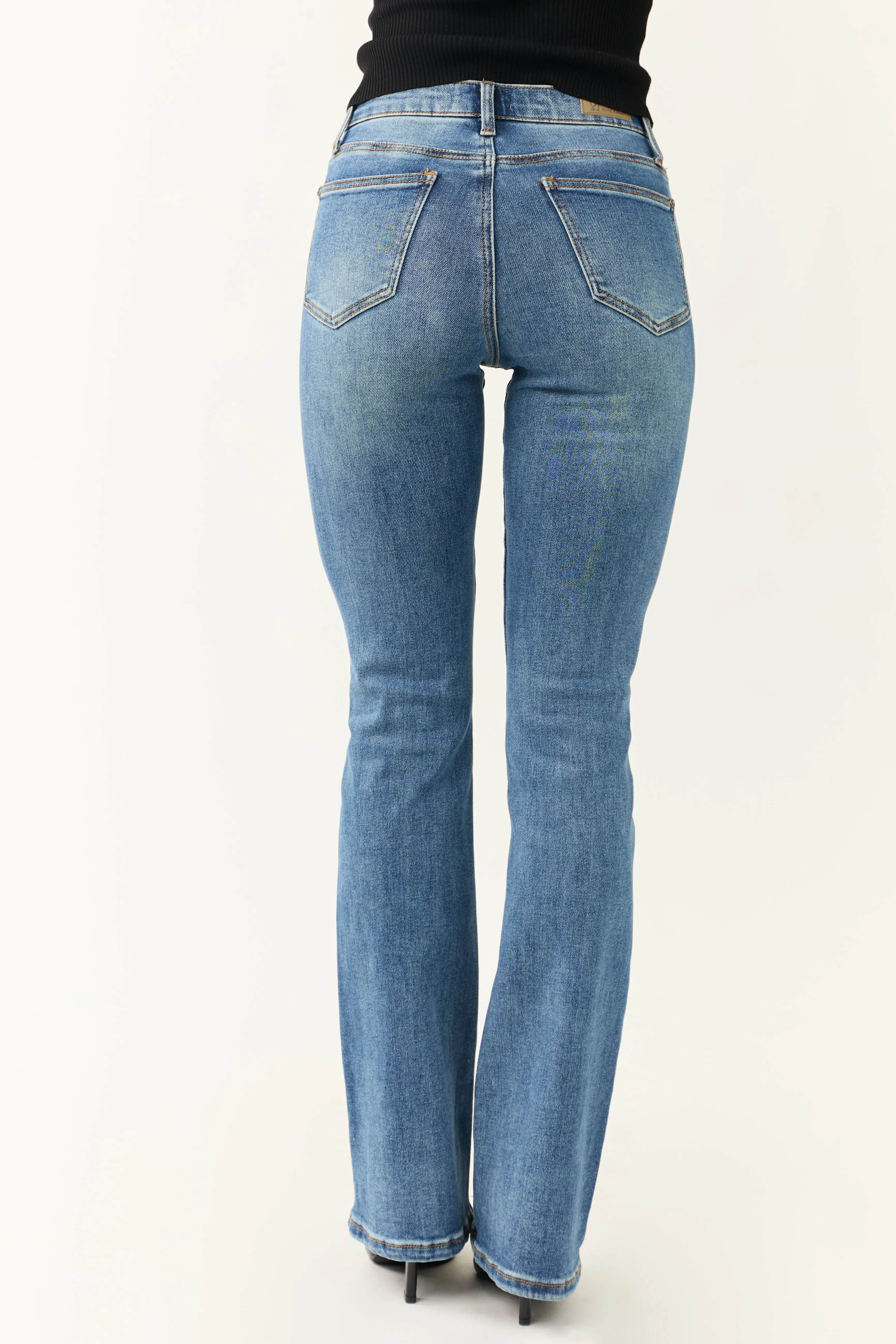 Special A Slim Bootcut Tummy Control Dark Wash Jeans sold by Lime Lush product image thumbnail 4