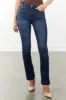 KanCan Dark Wash High Rise Bootcut Jeans with Side Slits sold by Lime Lush