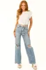 KanCan Medium Wash Ultra High Rise Wide Leg Jeans sold by Lime Lush