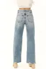 KanCan Medium Wash Ultra High Rise Wide Leg Jeans sold by Lime Lush