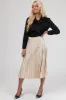 Black Bow Tie Long Sleeve Satin Blouse sold by Lime Lush