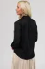 Black Bow Tie Long Sleeve Satin Blouse sold by Lime Lush