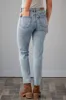Cello Medium Acid Wash Straight Fit High Rise Jeans sold by Lime Lush
